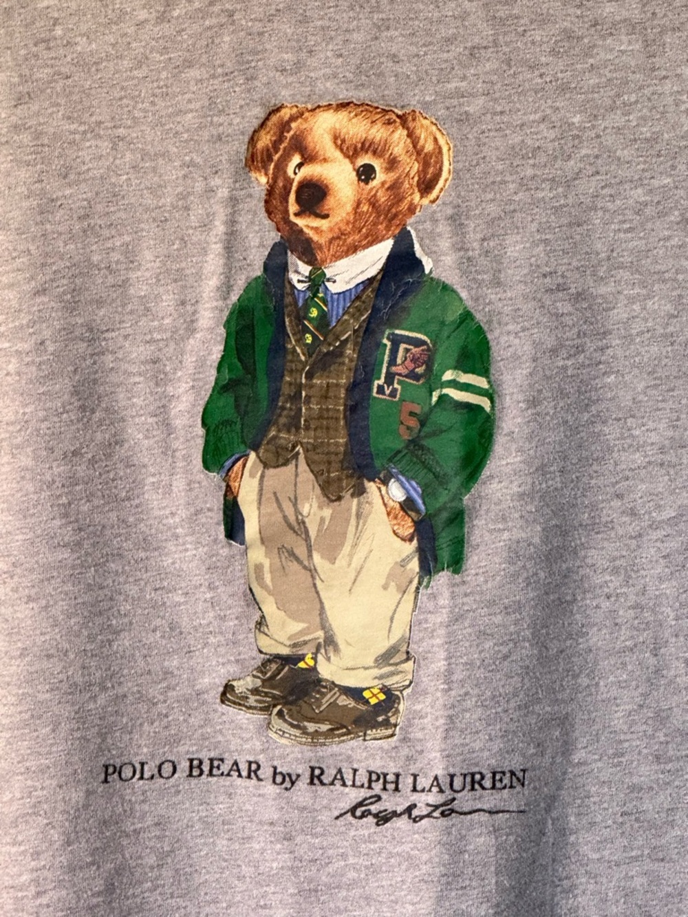 ✨ Ralph Lauren Classic Fit Polo Bear Jersey T-Shirt Size L - Picture 5 of 10